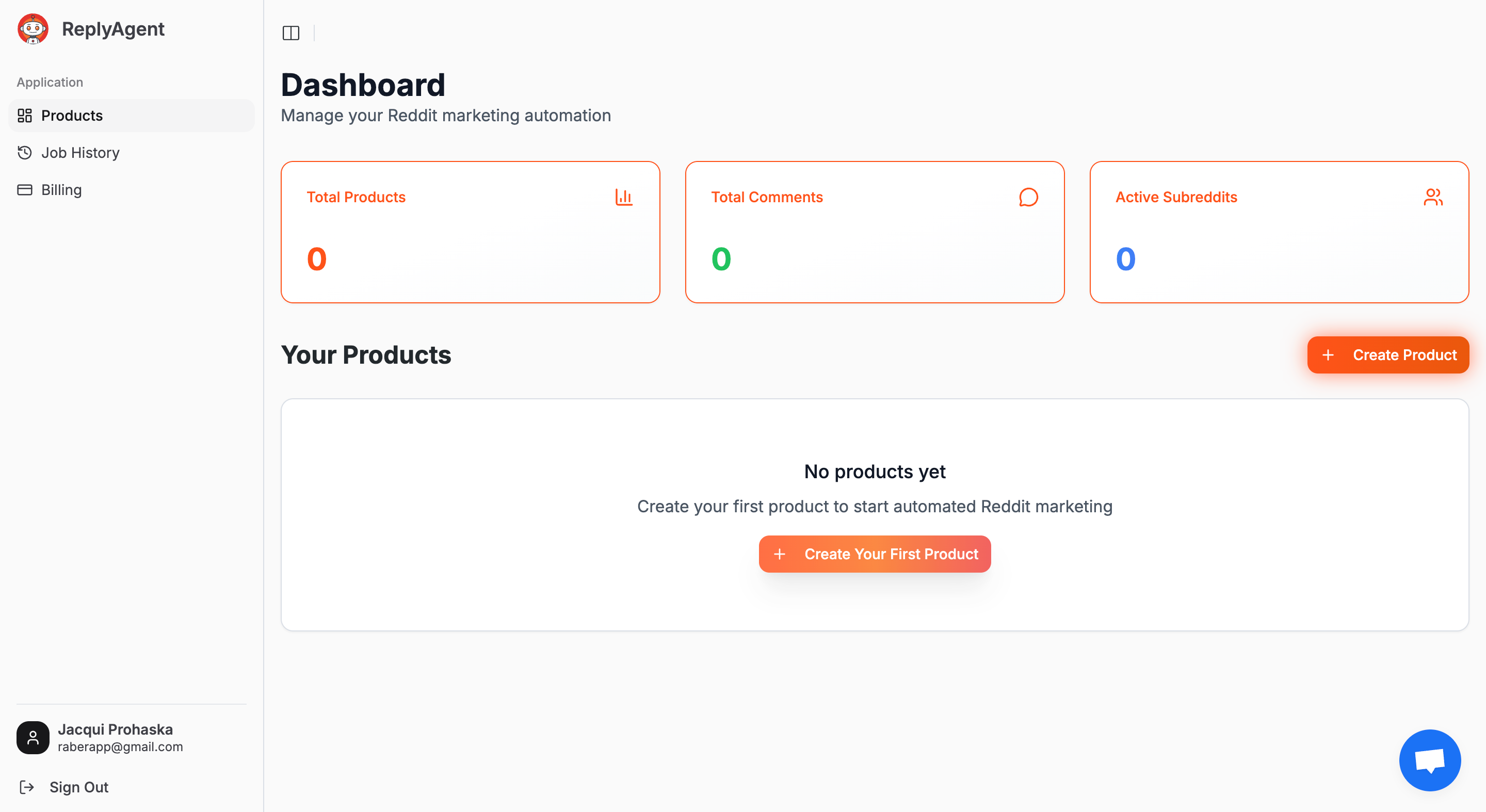 ReplyAgent Dashboard